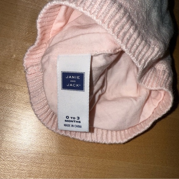 Janie and Jack Beanie Hat Pink Size 0-3 Months - Picture 3 of 5